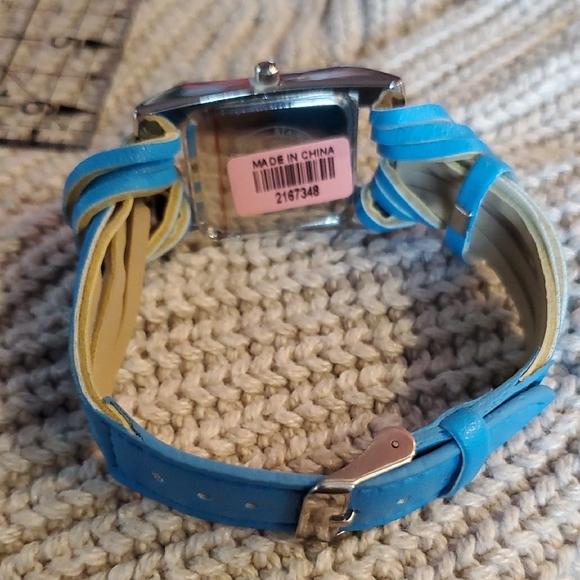 Strada Blue Leather Watch - Picture 3 of 8